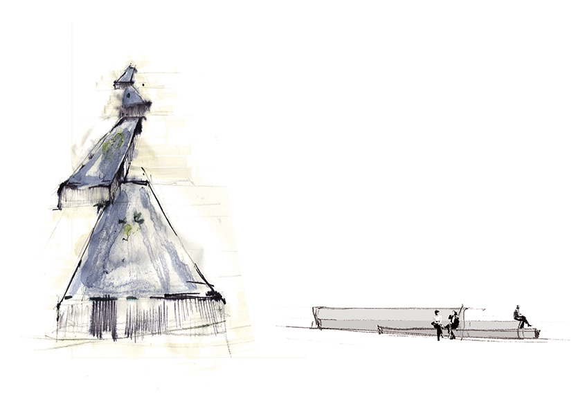 Pancras Square Sketch